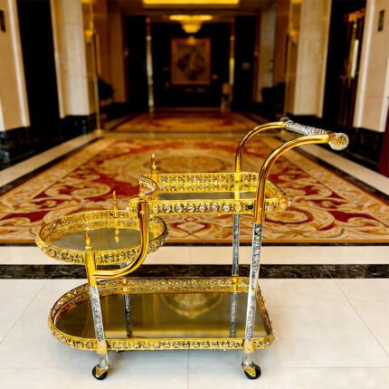 Modern Gold Bar Cart Trolley